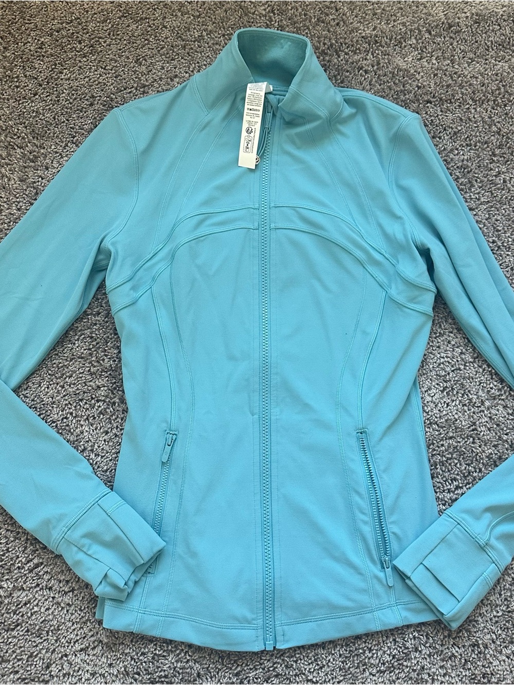 lululemon athletica Aqua Blue (Washed Blue) Define Full Length Jacket